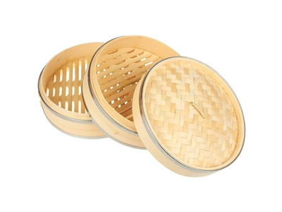 2 लेयर कैबिनेट फैक्ट्री बांस की भाप टोकरी