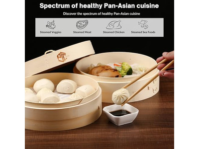 खाना पकाने के लिए एल्यूमिनियम स्टीमर बांस की भाप टोकरी