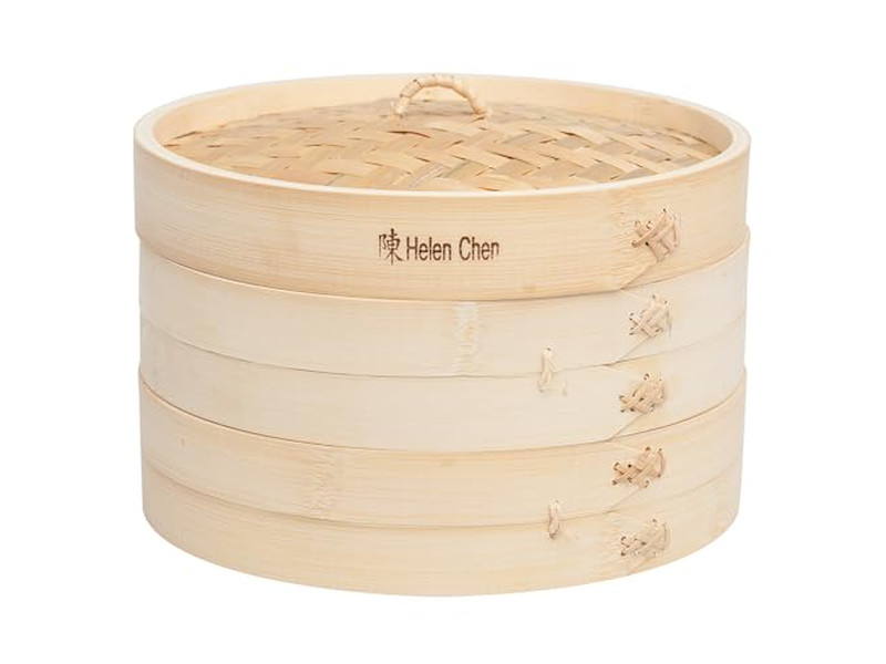 राइस बन स्ट्रीमर कुकर बांस की भाप टोकरी