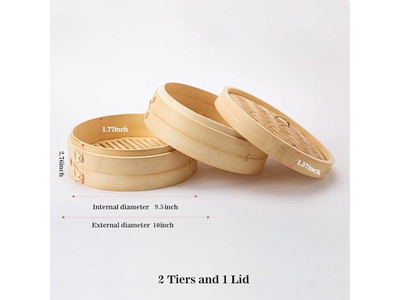 स्टीमर्स टोकरी स्टीमिंग बांस की भाप टोकरी