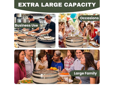 स्टोवटॉप खाना पकाने के स्टीमर बांस की भाप टोकरी