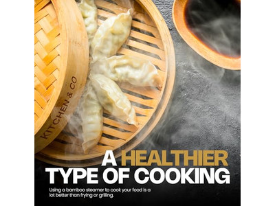 वाइड एग वोक रैक वुड पॉट बांस की भाप टोकरी